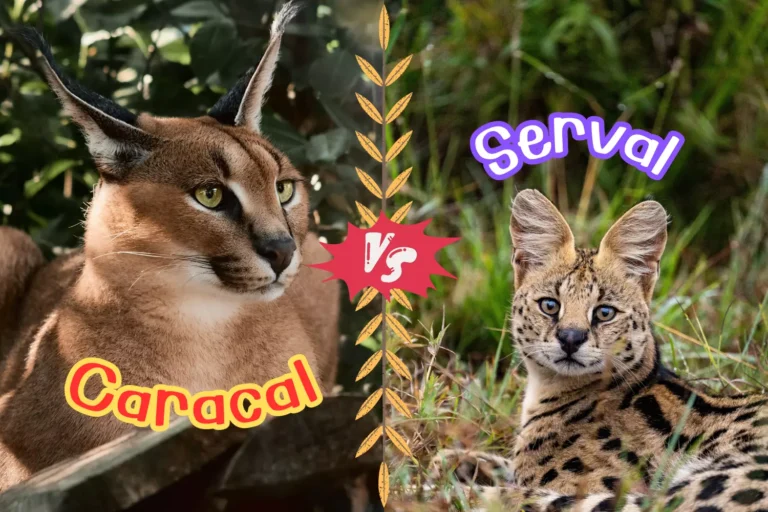 แมวป่าคาราคัล vs แมวป่าเซอร์วัล